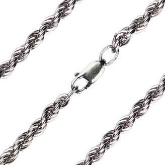 Sterling Silver Heavy French Rope Chain – 3.75mm