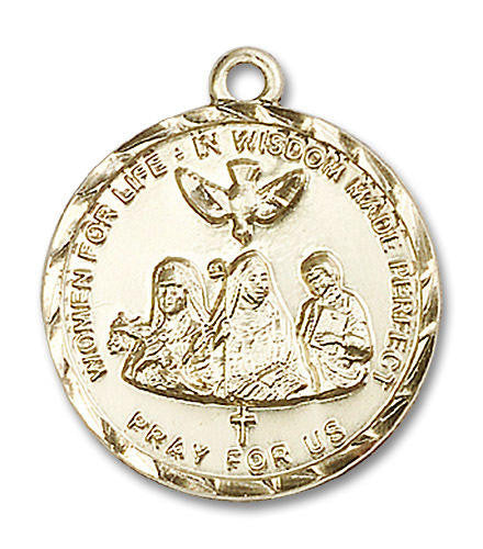 3-Doctors Medal - 14kt Gold 1 x 7/8 Pendant 0060