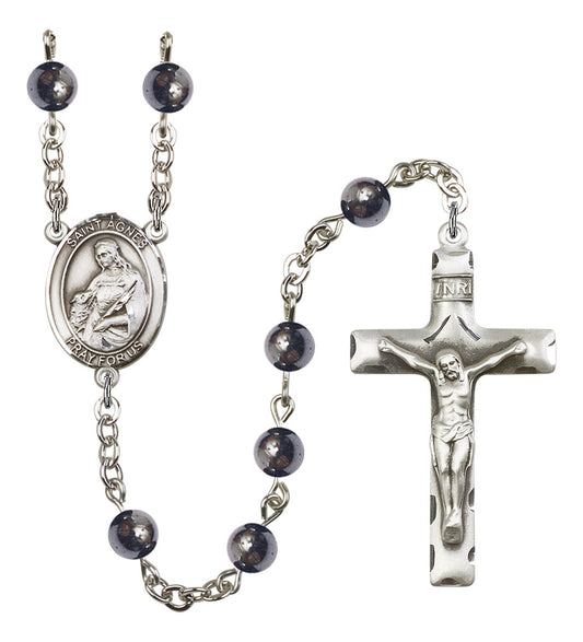 St. Agnes of Rome Rosary - 6 Bead Options (8128SS)