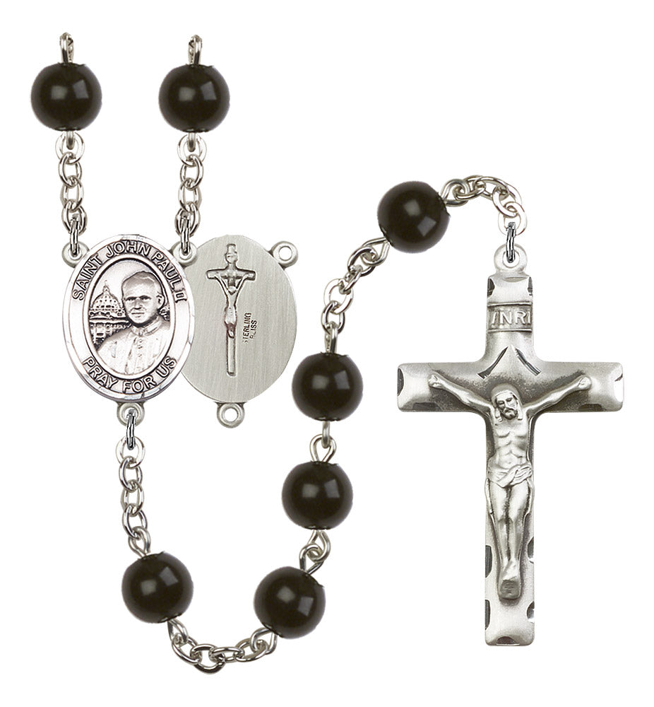 St. John Paul II Rosary - 6 Bead Options (8234SS)