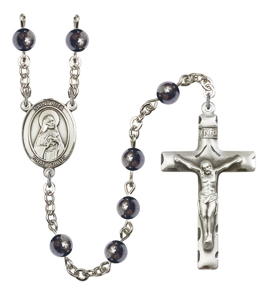 St. Rita of Cascia Rosary - 6 Bead Options (8094SS)
