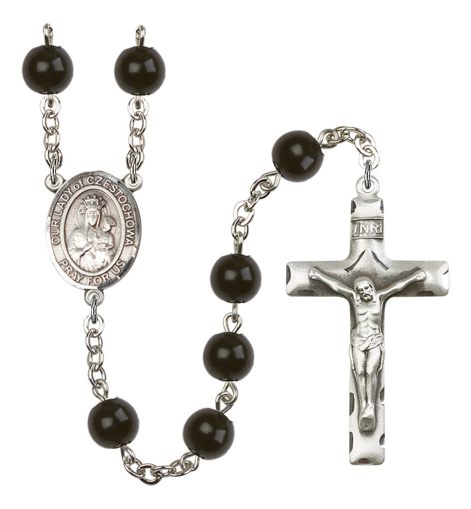 Our Lady of Czestochowa Rosary - 6 Bead Options (8421SS)