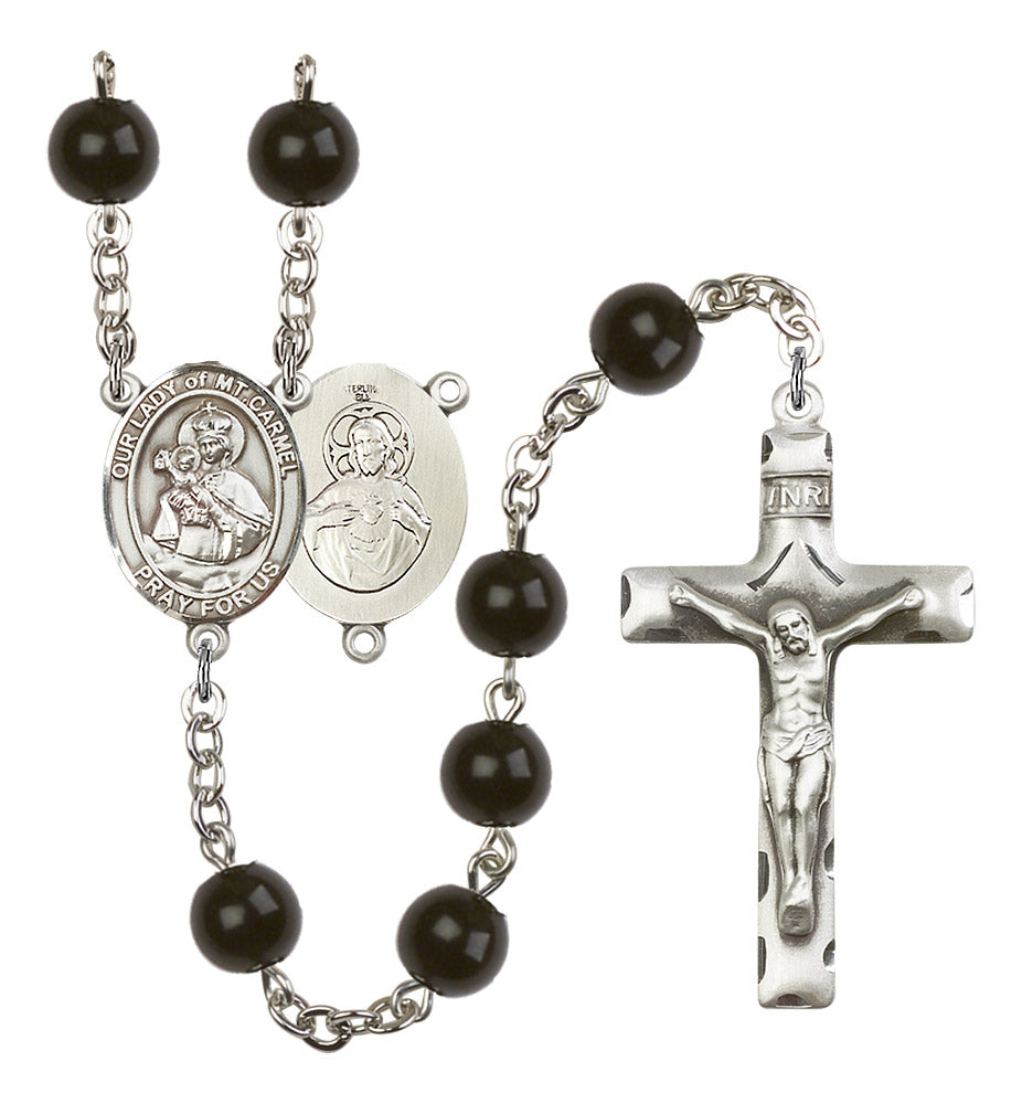 Our Lady of Mount Carmel Rosary - 6 Bead Options (8243SS)