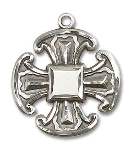 Canterbury Large Cross Pendant - Sterling Silver 1 x 7/8 6067SS
