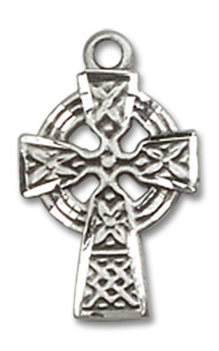 Celtic Cross Pendant Charm - Sterling Silver 4133SS