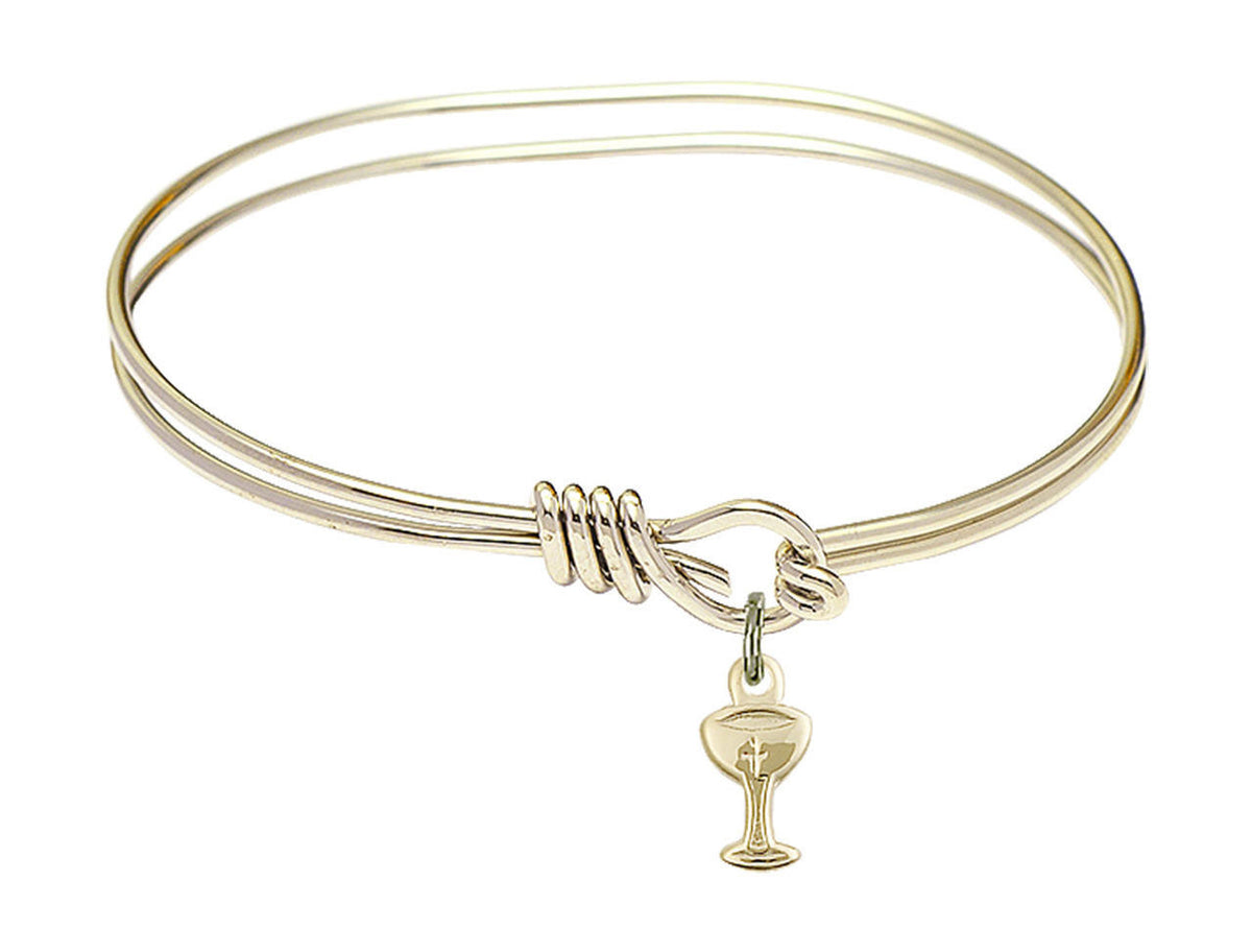Chalice Eye Hook Bangle Bracelet - Gold-Filled Charm 5614GF