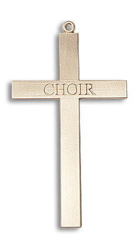 Choir Cross Pendant - 14kt Gold 2 5/8 x 1 3/8 5959