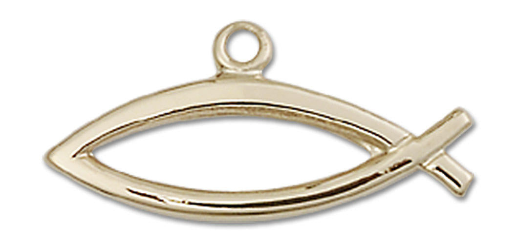 Christian Fish Pendant - 14kt Gold 4250