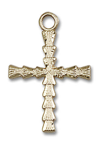 Cross Pendant - 14kt Gold 3/4 x 1/2 6069