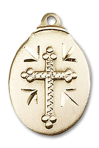 Cross Pendant - 14kt Gold 7/8 x 1/2 0599Y