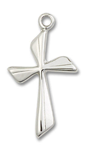 Cross Pendant - Sterling Silver 3/4 x 3/8 0016YSS