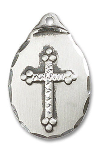 Cross Pendant - Sterling Silver 7/8 x 1/2 0599YSS