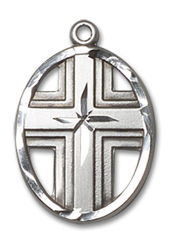 Cut Out Cross Pendant - Sterling Silver 2 Sizes