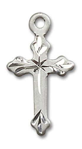 Embellished Cross Pendant - Sterling Silver 5/8 x 3/8 2531SS