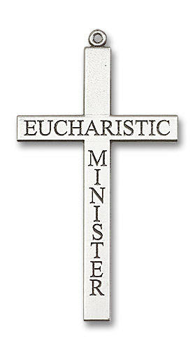 Eucharistic Minister Cross Pendant - Sterling Silver 2 5/8 x 1 3/8 5955SS