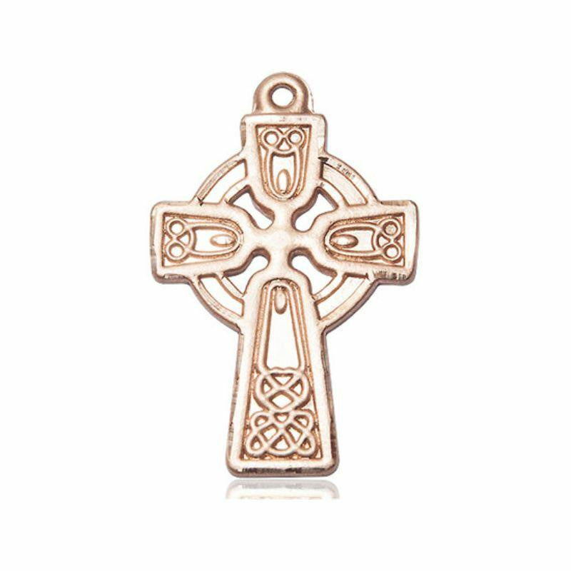 Extra Large Celtic Cross Pendant - 14kt Gold 1 3/8 x 7/8 6214