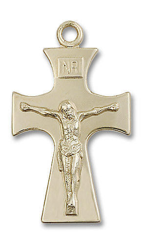 Extra Large Celtic Crucifix Pendant - 14kt Gold 1 1/2 x 7/8 5674