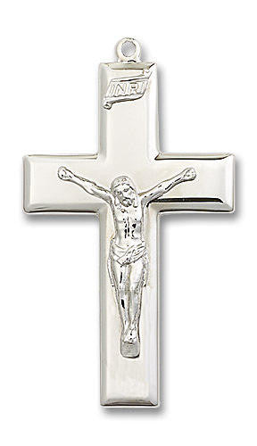Extra Large Crucifix Pendant - Sterling Silver 1 7/8 x 1 2189SS