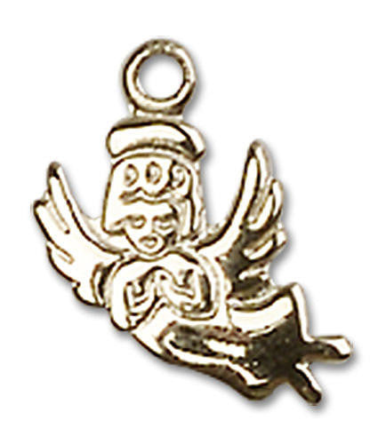 Guardian Angel Charm Pendant Charm - 14kt Gold 2128
