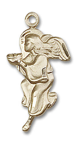 Guardian Angel Pendant - 14kt Gold 7/8 x 3/8 4260