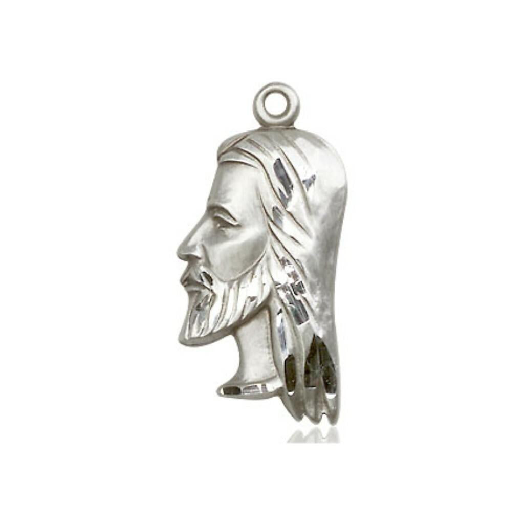 Head of Christ Pendant - Sterling Silver 7/8 x 3/8 4215SS