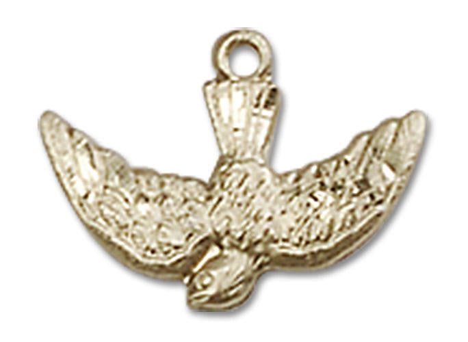 Holy Spirit Dove Pendant Charm - 14kt Gold 5911