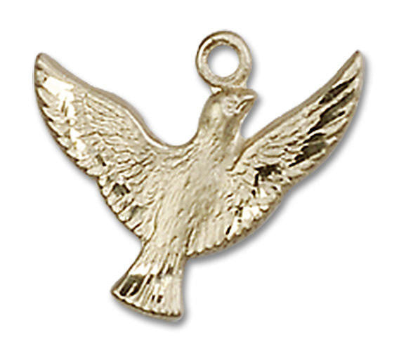 Holy Spirit Dove Pendant Charm - 14kt Gold 5912