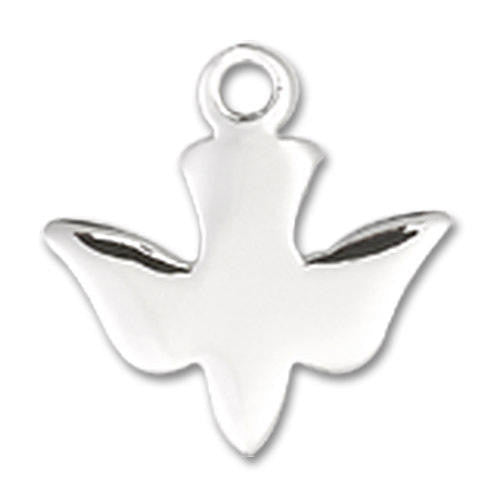 Holy Spirit Dove Pendant Charm - Sterling Silver 0225SS