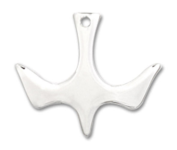 Holy Spirit Dove Pendant Charm - Sterling Silver 5431SS
