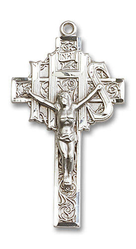 IHS Crucifix Pendant - Sterling Silver 1 7/8 x 1 0100SS