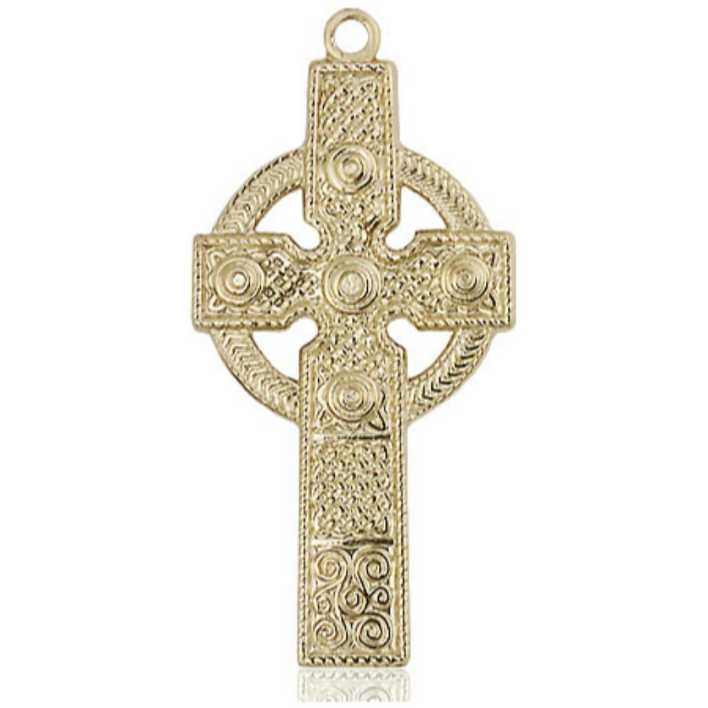 Kilklispeen Cross Pendant - 14kt Gold 1 3/8 x 5/8 0242