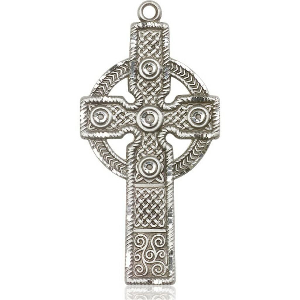 Kilklispeen Cross Pendant - Sterling Silver 1 7/8 x 7/8 0253SS
