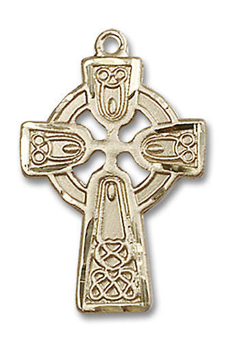 Large Celtic Cross Pendant - 14kt Gold 1 x 5/8 5689