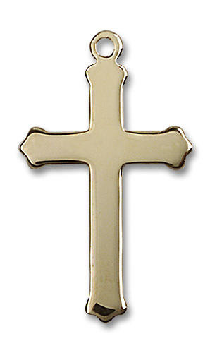 Large Cross Pendant - 14kt Gold 1 1/8 x 5/8 0651Y1