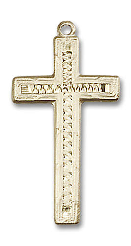 Large Cross Pendant - 14kt Gold 1 x 1/2 6003