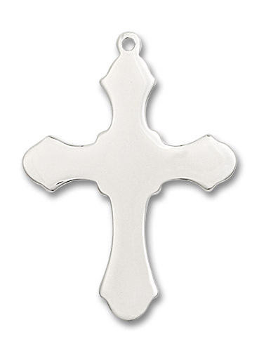 Large Cross Pendant - Sterling Silver 1 1/4 x 7/8 6037SS1