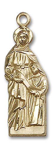 Large St Ann Pendant - 14kt Gold 1 x 3/8 5932