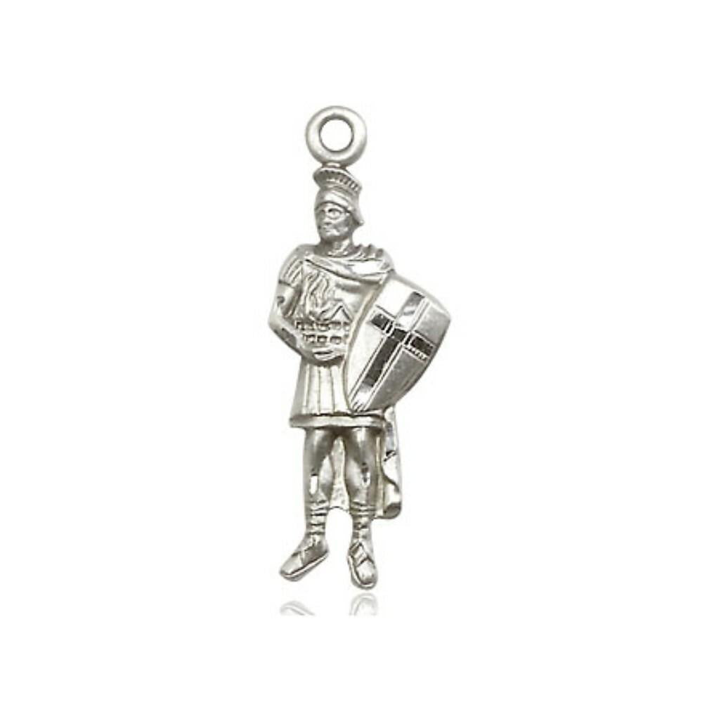 Large St Florian Pendant - Sterling Silver 1 x 3/8 5936SS