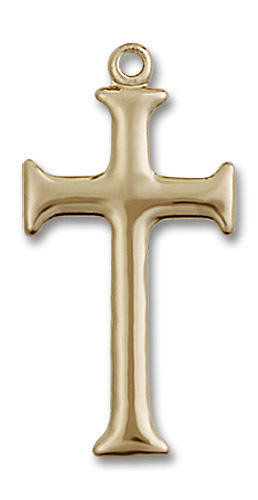 Large St John Large Cross Pendant - 14kt Gold 1 x 1/2 6008
