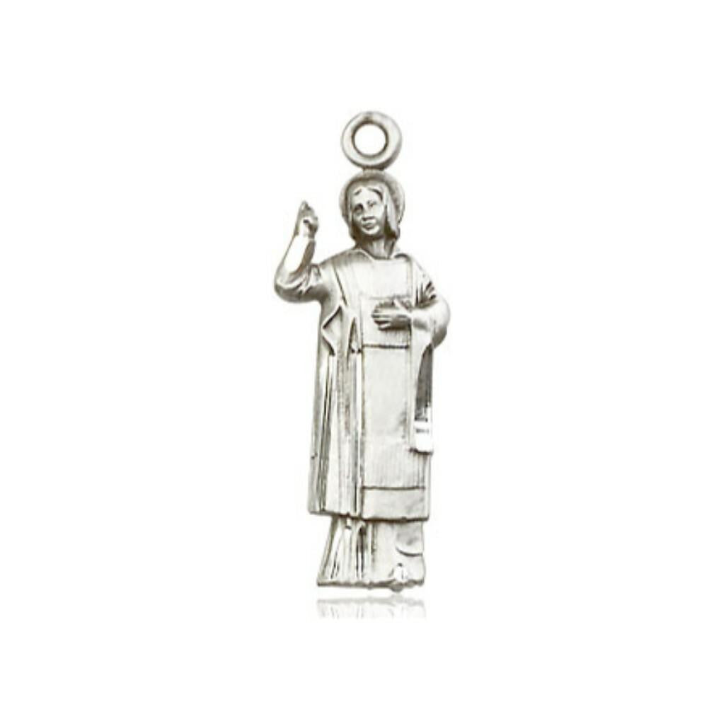 Large St Stephen Pendant - Sterling Silver 1 x 1/4 5938SS