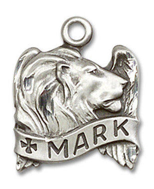 Lion of St. Mark Pendant - Sterling Silver 5/8" x 1/2" (4211SS)