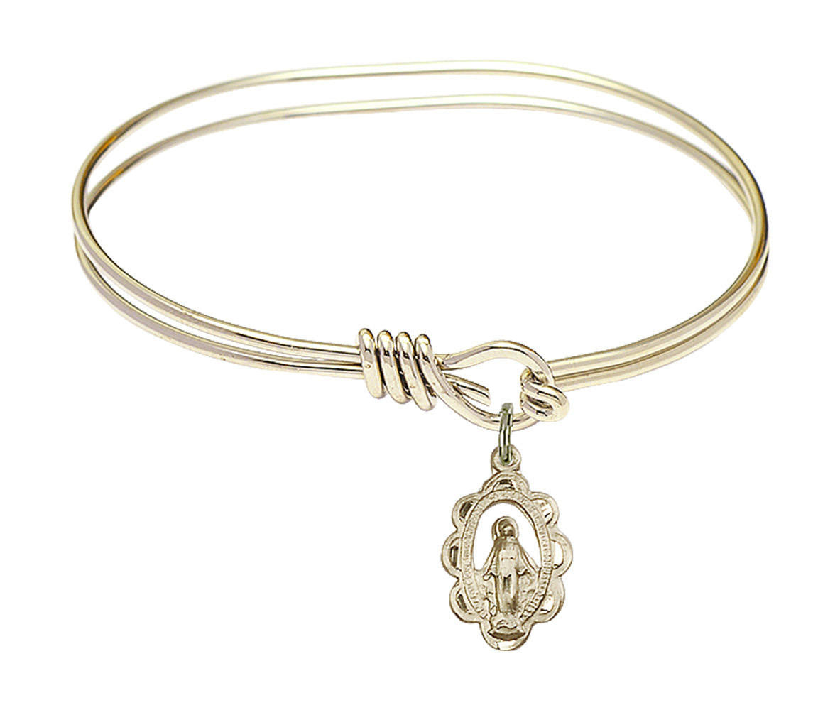 Miraculous Eye Hook Bangle Bracelet - Gold-Filled Charm 1610GF