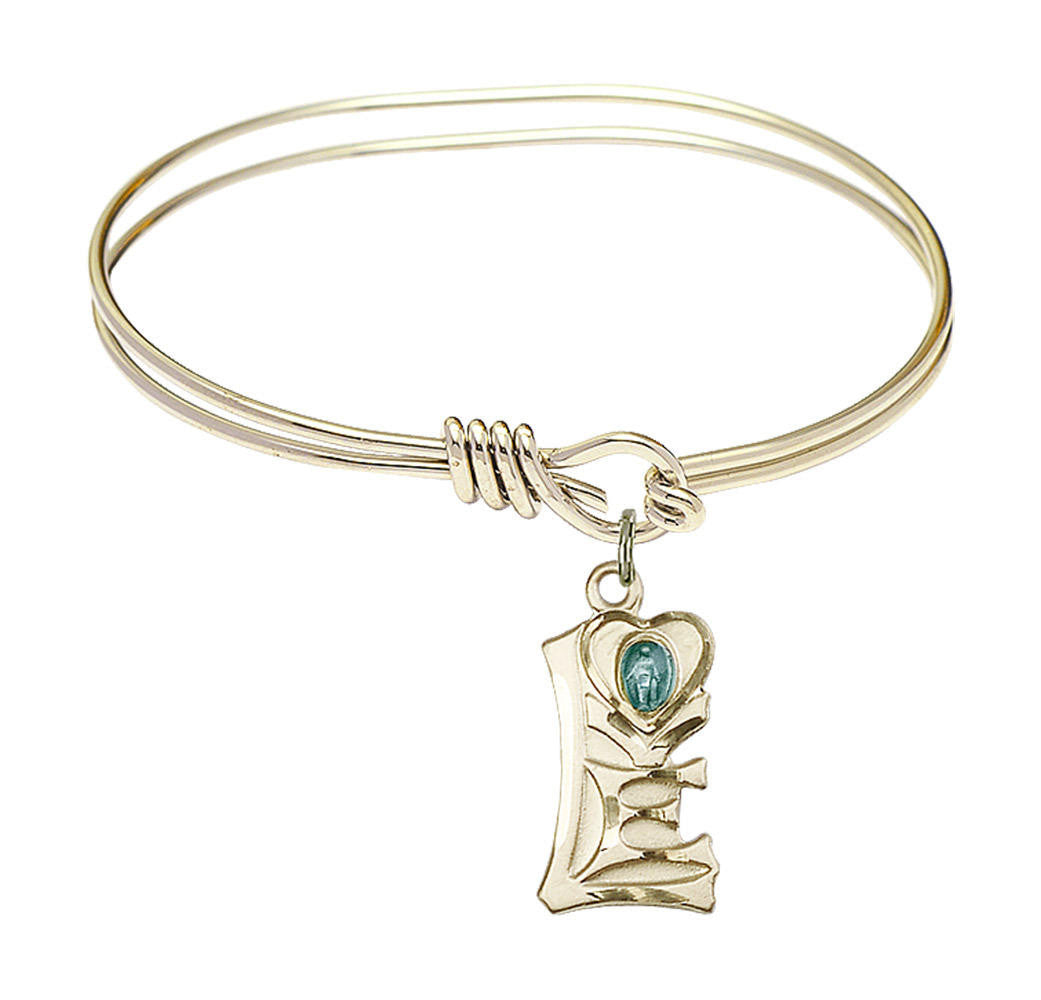 Miraculous Eye Hook Bangle Bracelet - Gold-Filled Charm 5901GF