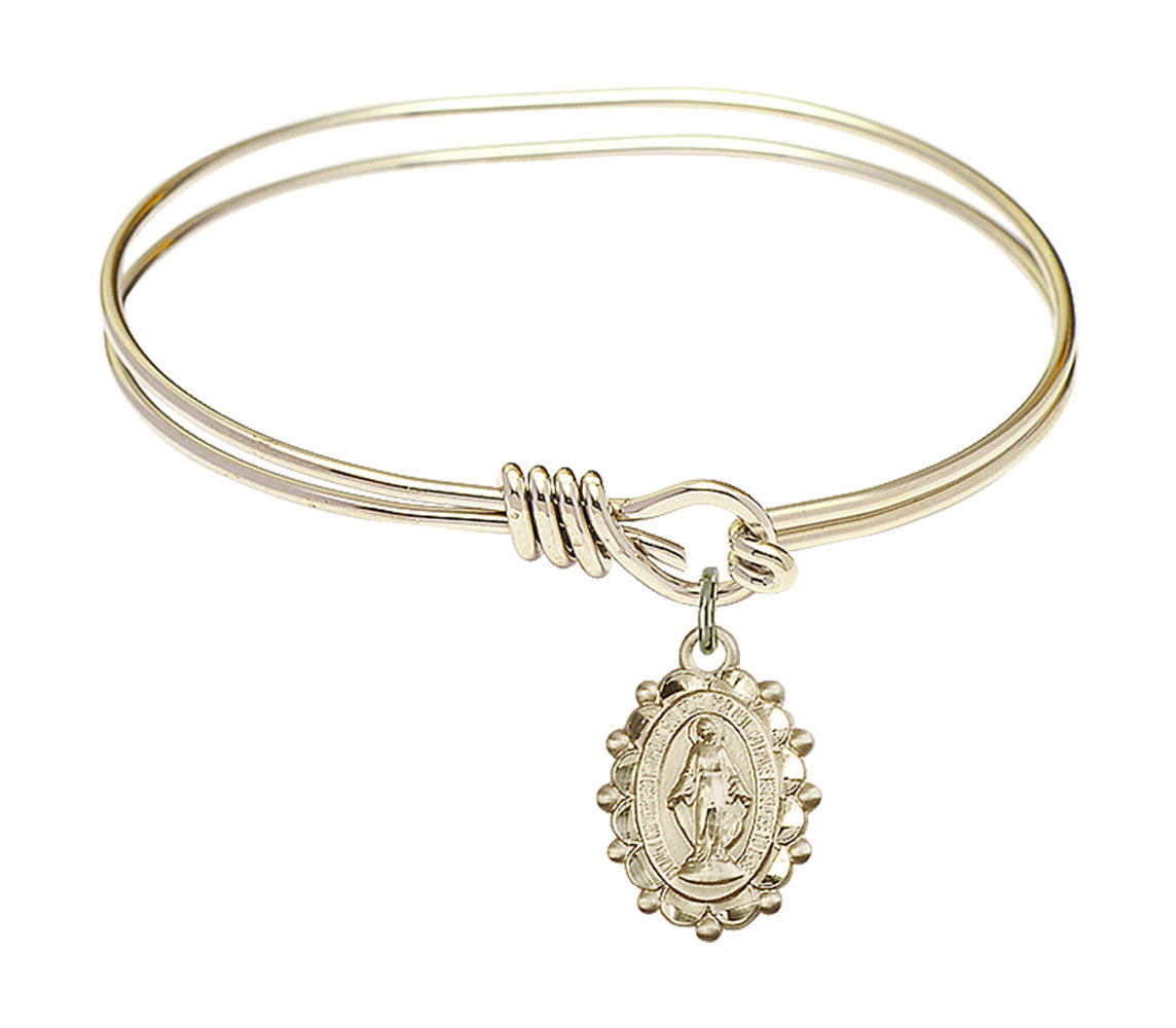 Miraculous Eye Hook Bangle Bracelet - Gold-Filled Charm 6040GF