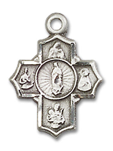 Motherhood 5-Way Medal Charm - Sterling Silver Pendant 0808SS