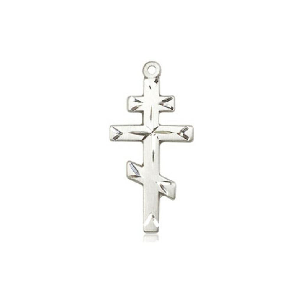 Orthodox Cross Pendant - Sterling Silver 3/4 x 3/8 0250SS