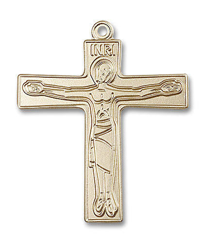Oversized Cursillio Cross Pendant - 14kt Gold 2 x 1 5/8 5239