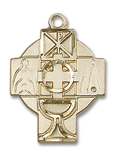RCIA Pendant - 14kt Gold 7/8 x 5/8 5929