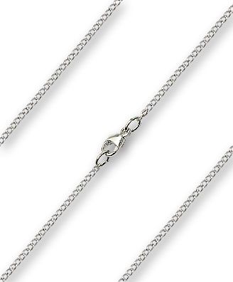 Rhodium-Plated Light Curb Chain – 1.70mm