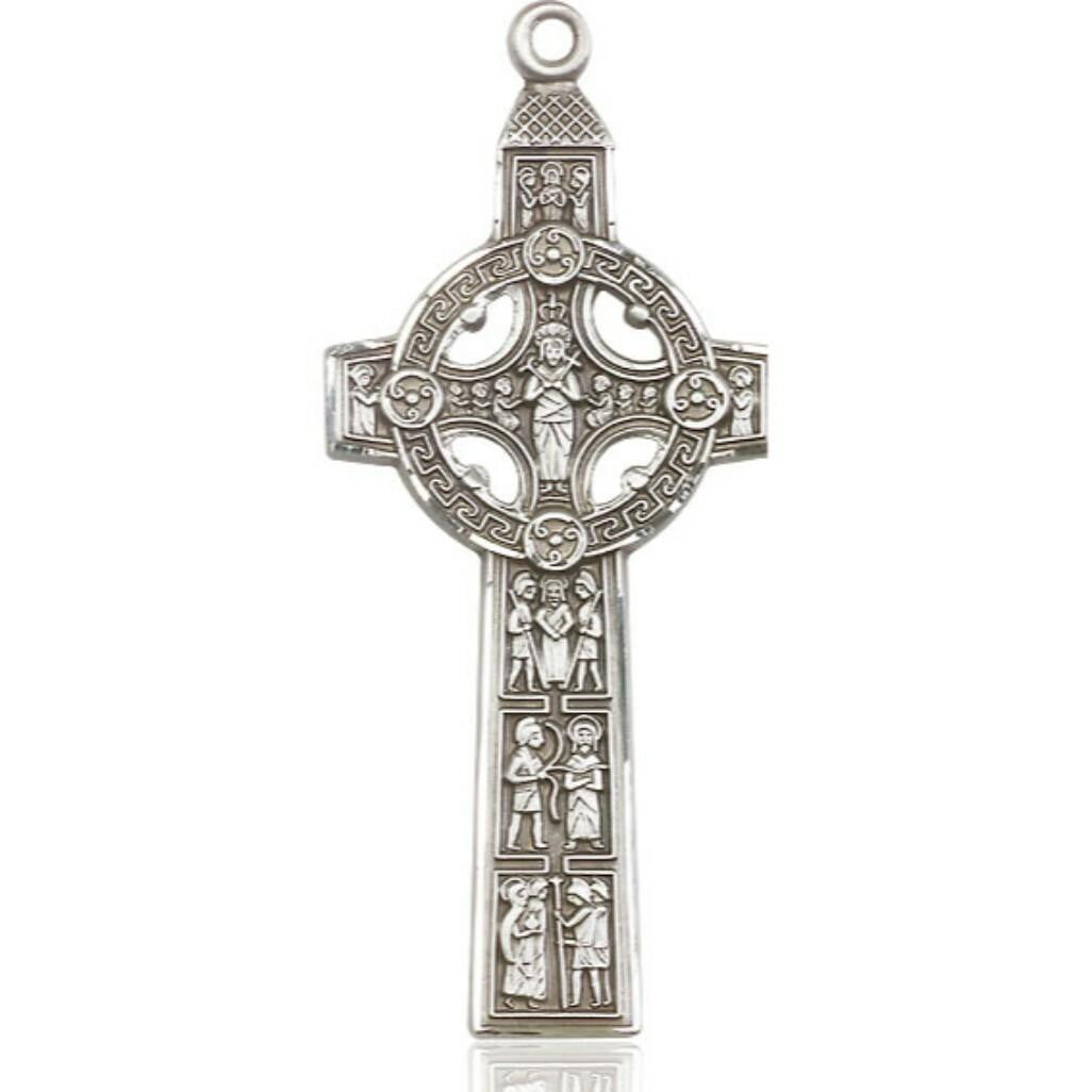 Scriptures Cross Pendant - Sterling Silver 3/4 x 3/4 0255SS